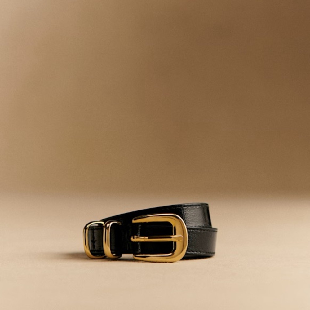 Sezane Livie Belt Black Size 85